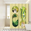 Custom Dye-Sublimation Polyester Shower Curtains